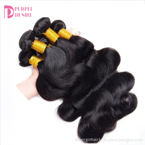 9a Grade Cuticle Aligned Raw Human Hair Body Wave Virgin  Brazilian Human  Hair Extension Hair Bundles